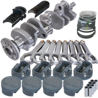 Eagle Chevy 350 3.750in Crank 6.000in H-Beam -16cc Inv Dome 4.040in Pistons Balanced Assembly - Burkken Auto Parts