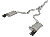aFe MACHForce XP Exhausts Cat-Back SS-304 EXH w/ Black Tips 15-16 Ford Mustang EcoBoost 2.3L (t) - Burkken Auto Parts