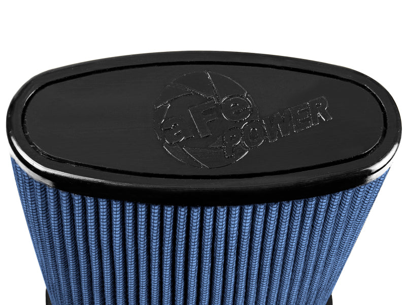 aFe Momentum Replac Air Filter w/Pro 5R Media (Pair) 5x2.25in F/6.25x3.75in B/5.25x2.25in T/11in H - Burkken Auto Parts
