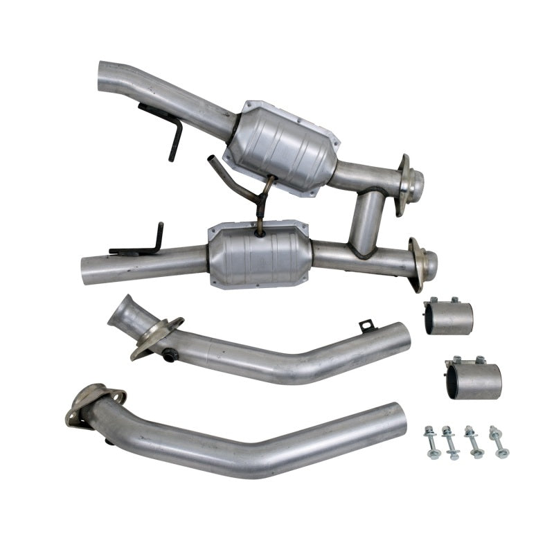 BBK 94-95 Mustang 5.0 High Flow H Pipe With Catalytic Converters - 2-1/2 - Burkken Auto Parts