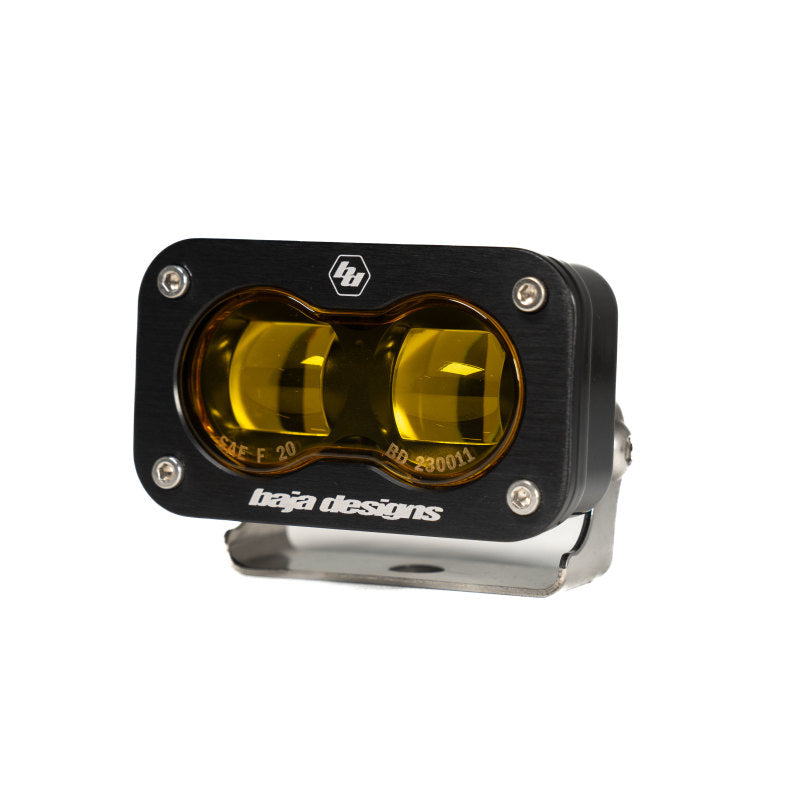 Baja Designs 21-22 Ford F-150 Raptor S2 SAE Dual Fog Pocket Light Kit - Amber - Burkken Auto Parts