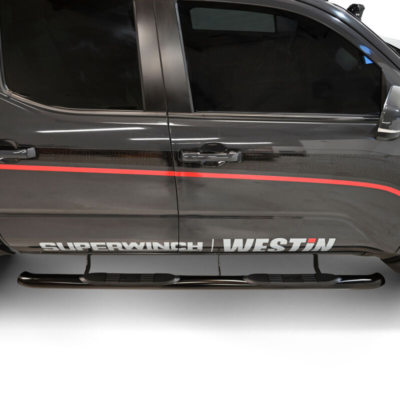 Westin 2024 Toyota Tacoma E-Series 3 Nerf Step Bars - Black - Burkken Auto Parts