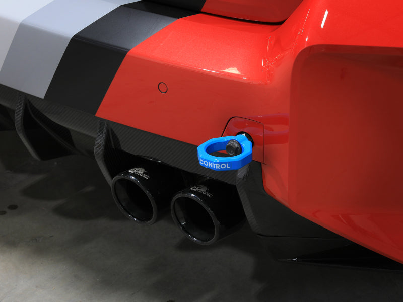 aFe 23-25 BMW M2 (G87) CONTROL Front / Rear Tow Hook - Blue - Burkken Auto Parts