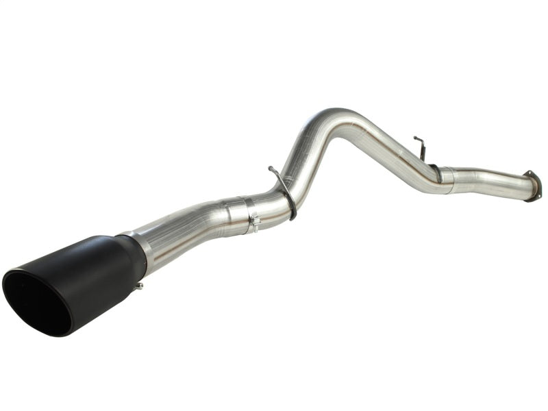 aFe MACHForce XP Exhaust 5in DPF-Black, GM Diesel Trucks 07.5-10 V8-6.6L 9(td) LMM - Burkken Auto Parts
