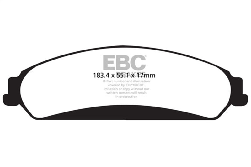 EBC 11+ Chrysler 300 Limited 3.6 4WD Greenstuff Front Brake Pads - Burkken Auto Parts
