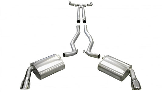 Corsa 2010-2013 Chevrolet Camaro Convertible SS 6.2L V8 Manual Polished Sport Cat-Back + XO Exhaust - Burkken Auto Parts