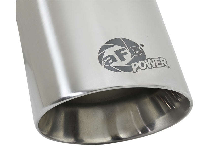 aFe MACH Force-Xp Universal 304 SS Single-Wall Clamp-On Exhaust Tip - Polished - Burkken Auto Parts