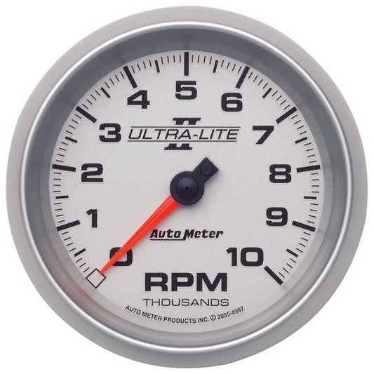 Autometer Ultra-Lite II 3-3/8in 10000 RPM In-Dash Tachometer - Burkken Auto Parts