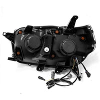 AlphaRex 10-13 Toyota 4Runner NOVA LED Proj Headlights Plank Style Alpha Black w/Seq Signal/DRL - Burkken Auto Parts