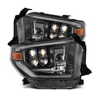 AlphaRex 14-21 Toyota Tundra NOVA-Series LED Proj Headlights Alpha-Blk w/Actv Light & Seq. Sig + DRL - Burkken Auto Parts