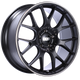 BBS CH-R 20x9 5x115 ET24 Satin Black Polished Rim Protector Wheel -82mm PFS/Clip Required - Burkken Auto Parts