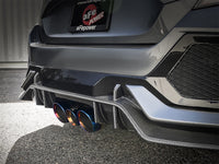 aFe Takeda 3in 304 SS Cat-Back Exhaust w/ Blue Flame Tips 2017+ Honda Civic Type R I4 2.0L (t) - Burkken Auto Parts