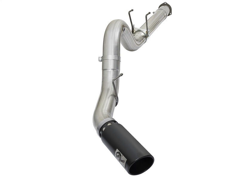 aFe ATLAS 5in DPF-Back Alum Steel Exhaust System w/Black Tip 2017 Ford Diesel Trucks V8-6.7L (td) - Burkken Auto Parts