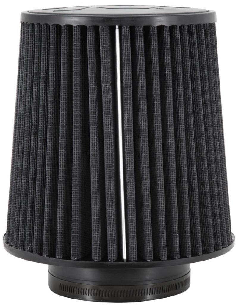 K&N Universal Rubber Filter-Round Tapered 4.5in Flange ID x 8in Base OD x 6.625in Top OD x 8in H - Burkken Auto Parts