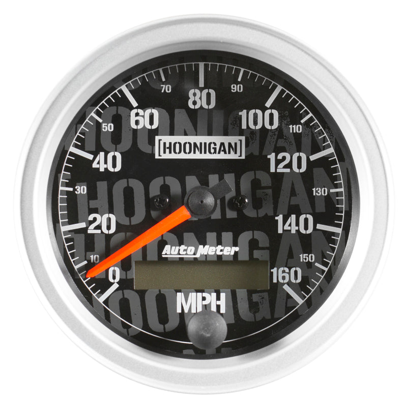 Autometer Hoonigan 87mm 160 MPH Full Electronic Program w/ LCD ODO Speedometer Gauge - Burkken Auto Parts