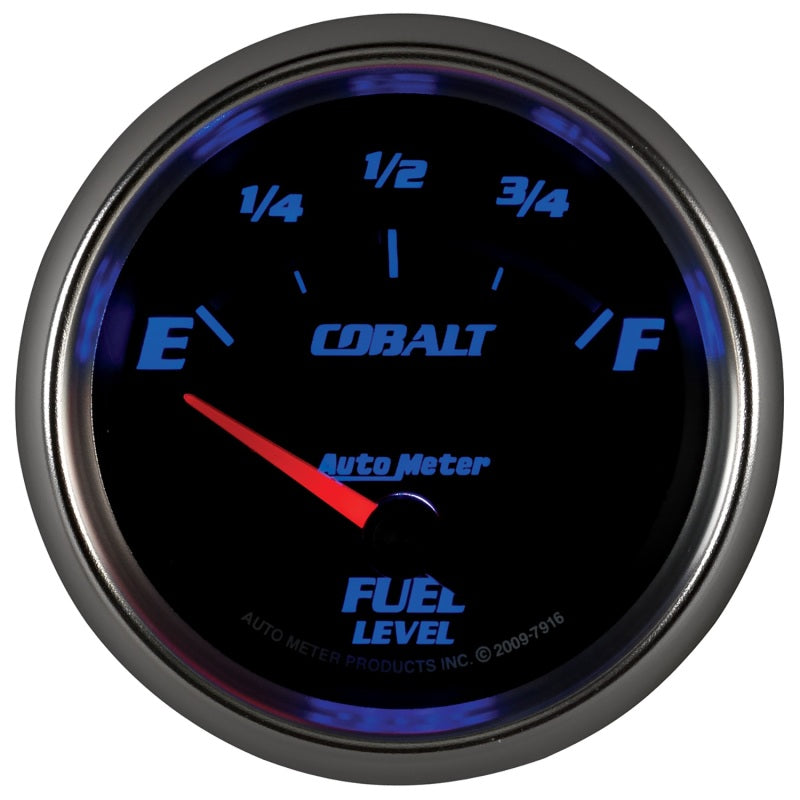 Autometer Cobalt 66.7mm 240-33 ohms Short Sweep Electronic Fuel Level Gauge - Burkken Auto Parts