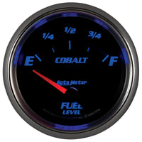 Autometer Cobalt 66.7mm 240-33 ohms Short Sweep Electronic Fuel Level Gauge - Burkken Auto Parts