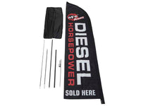 aFe Diesel Horspower Sold Here 12ft x 2.5ft Banner - Burkken Auto Parts