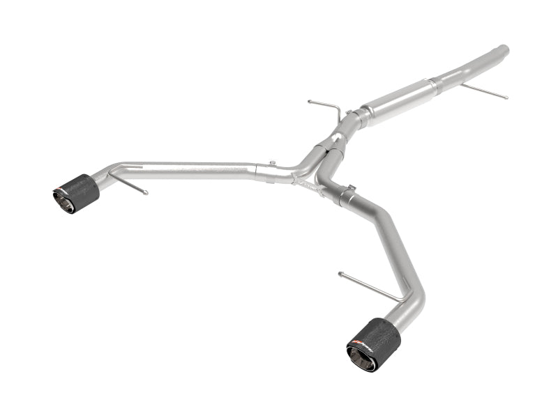aFe 17-19 Audi A4 (L4-2.0L) MACH Force-Xp  Stainless Steel Axle-Back Exhaust System - Carbon Tip - Burkken Auto Parts