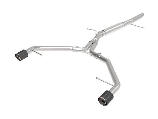 aFe 17-19 Audi A4 (L4-2.0L) MACH Force-Xp  Stainless Steel Axle-Back Exhaust System - Carbon Tip - Burkken Auto Parts