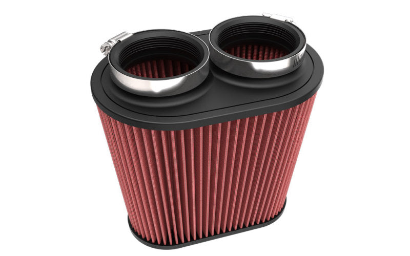 K&N Universal Clamp-On Air Filter 3in Dual Flange 9in x 6in Base 7.5in x 3.688in Top 7.5in Height - Burkken Auto Parts