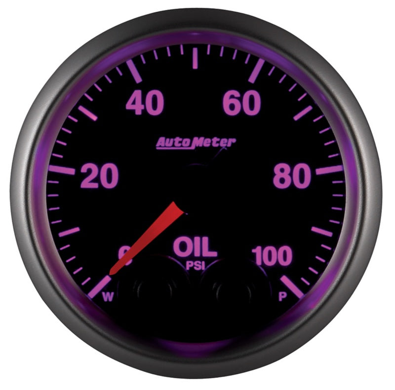 Autometer Elite 52mm Oil Pressure Peak and Warn Gauge w/ Electonic Control - Burkken Auto Parts