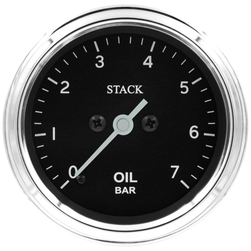 Autometer Stack 52mm 0-7 Bar M10 Male Pro Stepper Motor Oil Pressure Gauge - Classic - Burkken Auto Parts
