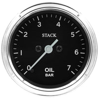 Autometer Stack 52mm 0-7 Bar M10 Male Pro Stepper Motor Oil Pressure Gauge - Classic - Burkken Auto Parts