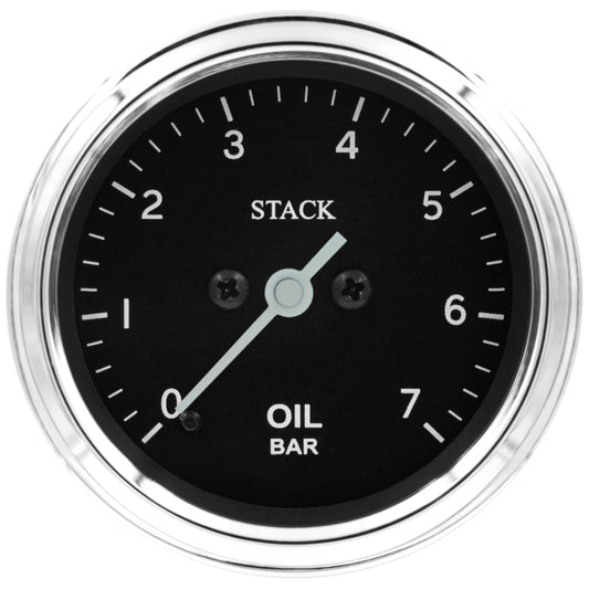 Autometer Stack 52mm 0-7 Bar M10 Male Pro Stepper Motor Oil Pressure Gauge - Classic - Burkken Auto Parts