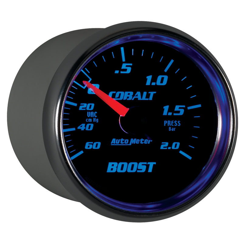 Autometer Cobalt 52mm 2 BAR Mechanical Boost Gauge - Burkken Auto Parts