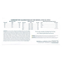 Edelbrock Calibration Kit for 1912 / 1913 - Burkken Auto Parts