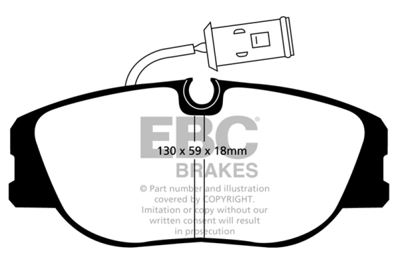 EBC 91-95 Alfa Romeo 164 2.0 Turbo Greenstuff Front Brake Pads - Burkken Auto Parts
