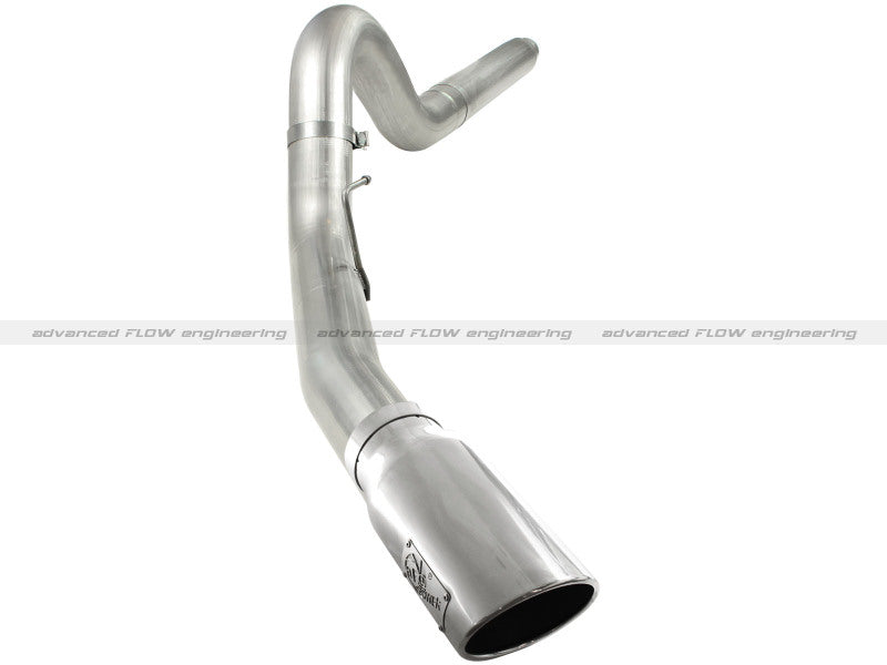 aFe MACHForce XP 5in DPF-Back Stainless Steel Exh Sys, polished tip,Ford Diesel Trucks 08-10 V8-6.4L - Burkken Auto Parts
