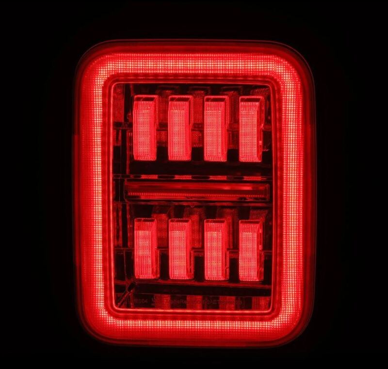 AlphaRex 19-24 Jeep Gladiator JT Nova-Series Prismatic LED Tail Lights - Chrome - Burkken Auto Parts