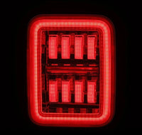 AlphaRex 19-24 Jeep Gladiator JT Nova-Series Prismatic LED Tail Lights - Chrome - Burkken Auto Parts