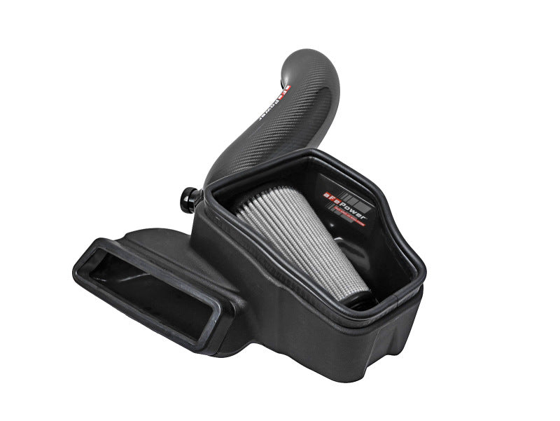 aFe 15-19 VW Golf R (MKVII) L4-2.0L (t) Track Series Carbon Fiber Intake System w/ Pro DRY S Filter - Burkken Auto Parts