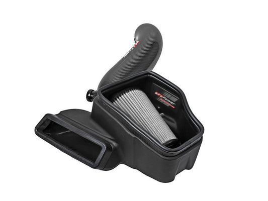 aFe 15-19 VW Golf R (MKVII) L4-2.0L (t) Track Series Carbon Fiber Intake System w/ Pro DRY S Filter - Burkken Auto Parts
