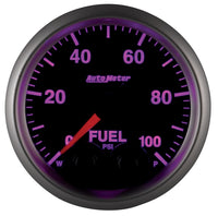 Autometer Elite 52mm 0-100 PSI Fuel Pressure Peak & Warn w/ Electronic Control Gauge - Burkken Auto Parts