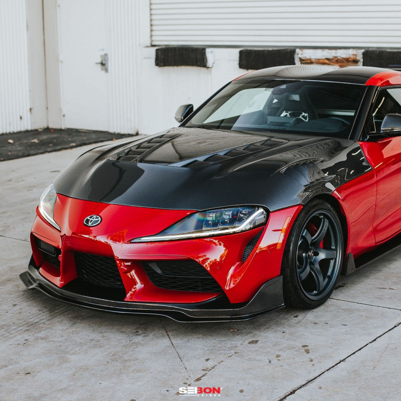 Seibon 2020+ Toyota GR Supra TV-Style Carbon Fiber Hood - Burkken Auto Parts