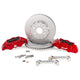 Alcon 2021+ RAM TRX 376x42mm Rotors 6-Piston Calipers Front Brake Upgrade Kit - Red - Burkken Auto Parts