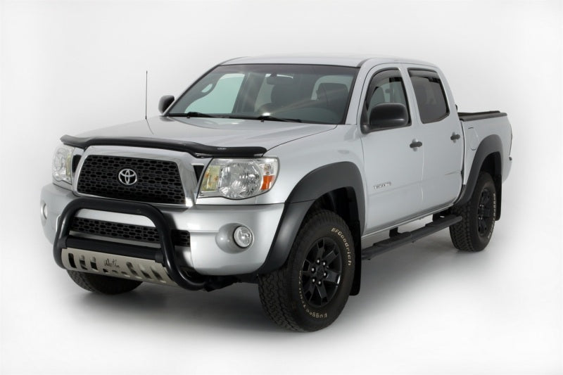 AVS 05-15 Toyota Tacoma Double Cab Ventvisor In-Channel Front & Rear Window Deflectors 4pc - Smoke - Burkken Auto Parts