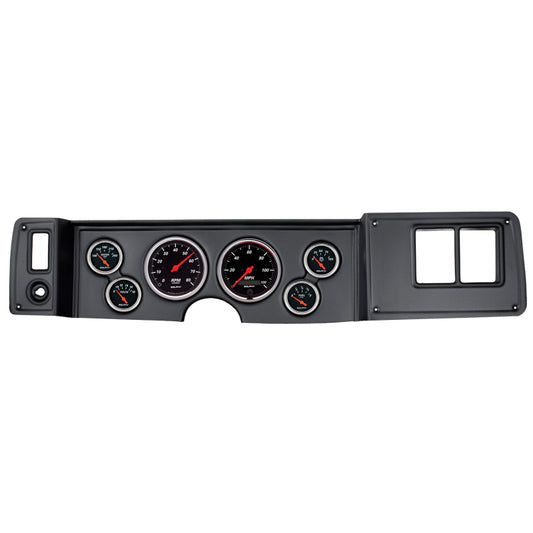 Autometer Designer Black 79-81 Camaro Dash Kit 6pc Tach / MPH / Fuel / Oil / WTMP / Volt - Burkken Auto Parts