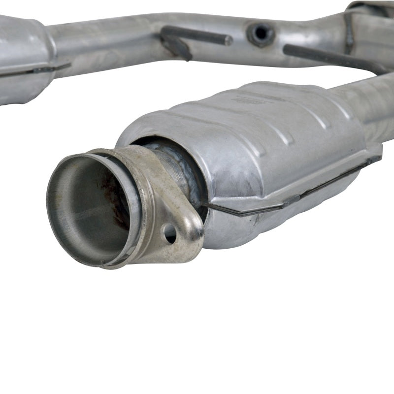 BBK 96-04 Mustang 4.6 GT / Cobra Short Mid H Pipe w Catalytic Converters 2-1/2 For Long Tube Headers - Burkken Auto Parts