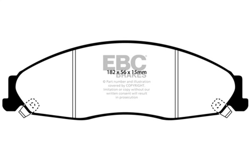 EBC 02-05 Cadillac CTS 2.6 Redstuff Front Brake Pads - Burkken Auto Parts