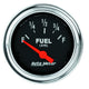 Autometer Traditional Chrome 52mm Short Sweep 0 Ohm - 90 Ohm Full Electrical Fuel Level Gauge - Burkken Auto Parts