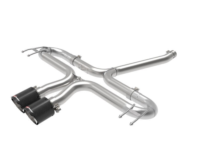 aFe Takeda 2-1/2in 304 SS Axle-Back Exhaust w/Carbon Tips 17-20 Honda Civic Sport L4-1.5L (t) - Burkken Auto Parts