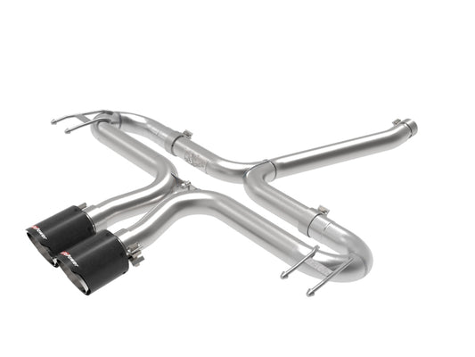 aFe Takeda 2-1/2in 304 SS Axle-Back Exhaust w/Carbon Tips 17-20 Honda Civic Sport L4-1.5L (t) - Burkken Auto Parts