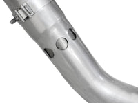 aFe Large Bore-HD 4in 409 Stainless Steel DPF-Back Exhaust w/Black Tip 15-16 Ford Diesel V8 Trucks - Burkken Auto Parts