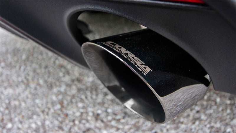 Corsa 2015-2017 Ford Mustang GT 5.0 3in Cat Back Exhaust Polish Dual Tips (Sport) - Burkken Auto Parts