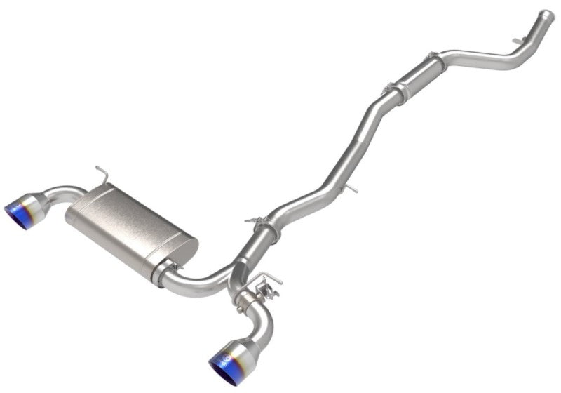 aFe POWER Takeda 2021 Toyota Supra 2.0L (t) 2.5in-3in 304 SS CB Exhaust w/ Blue Tips - Burkken Auto Parts
